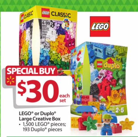 Lego Classic Large Creative Box 10697 Walmart Black Friday Deal