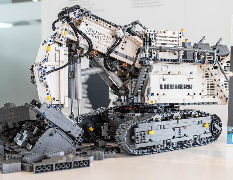 liebherr lego excavator