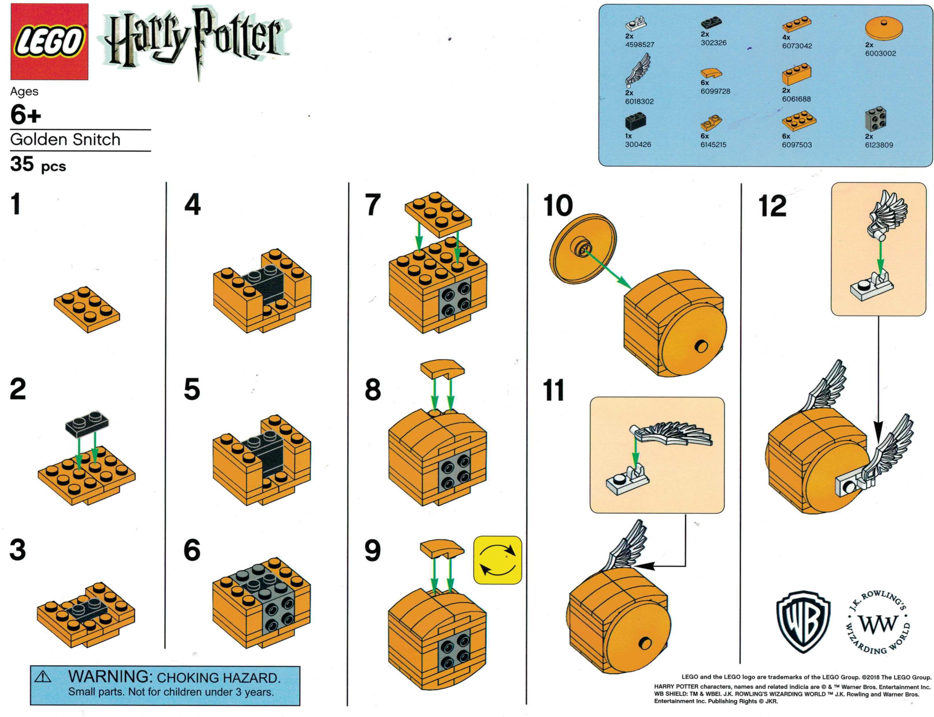 LEGO Harry Potter Golden Snitch 