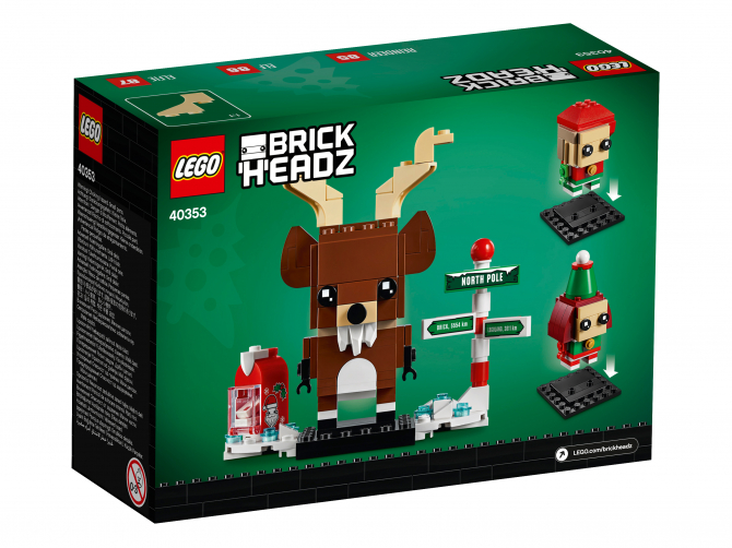 LEGO BrickHeadz Reindeer Elf Seasonal Set 40353 Kids Xmas Gift New & Sealed 