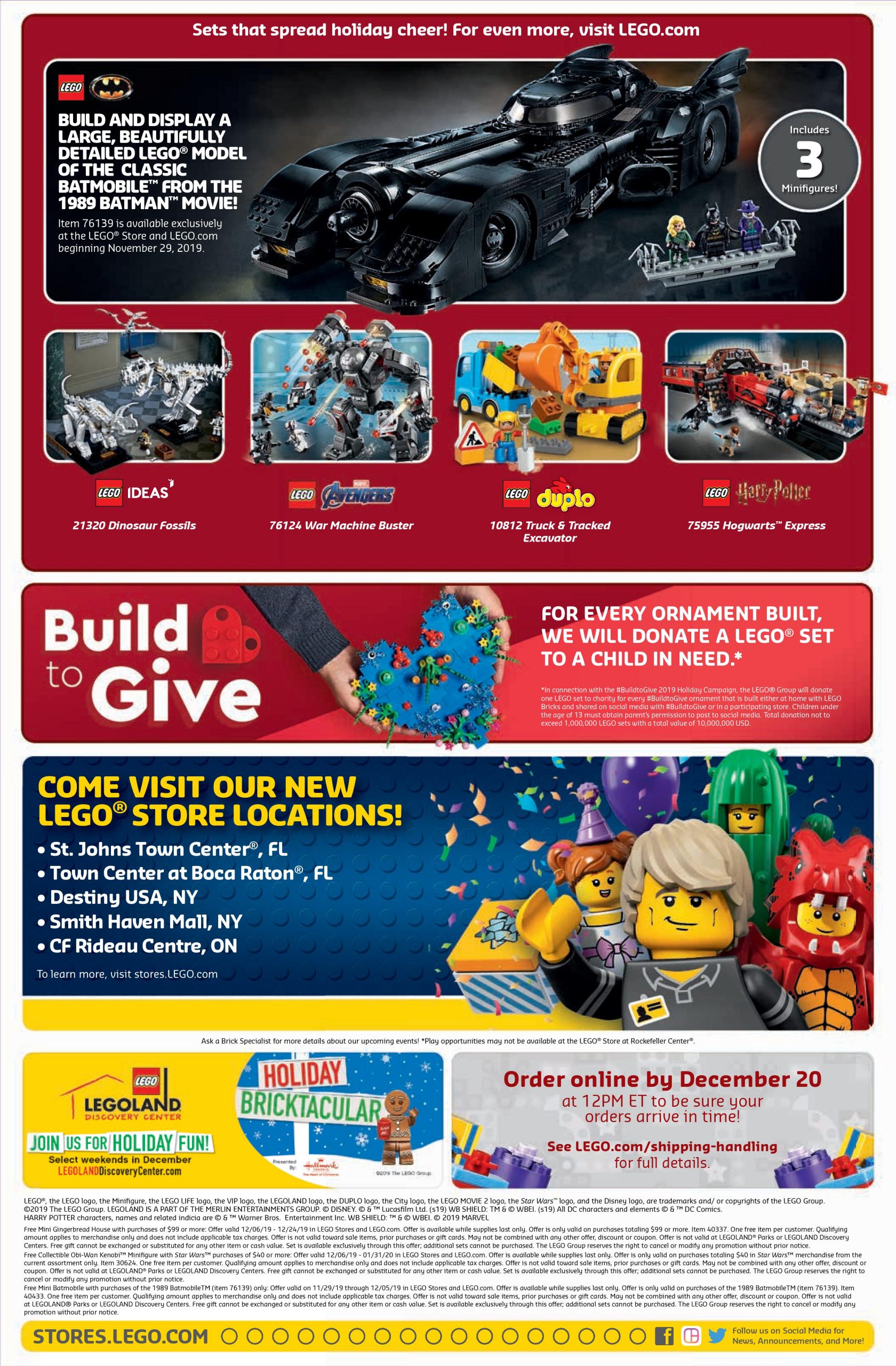 chance Windswept Løft dig op LEGO December 2019 Store Calendar Promotions & Events - The Brick Fan