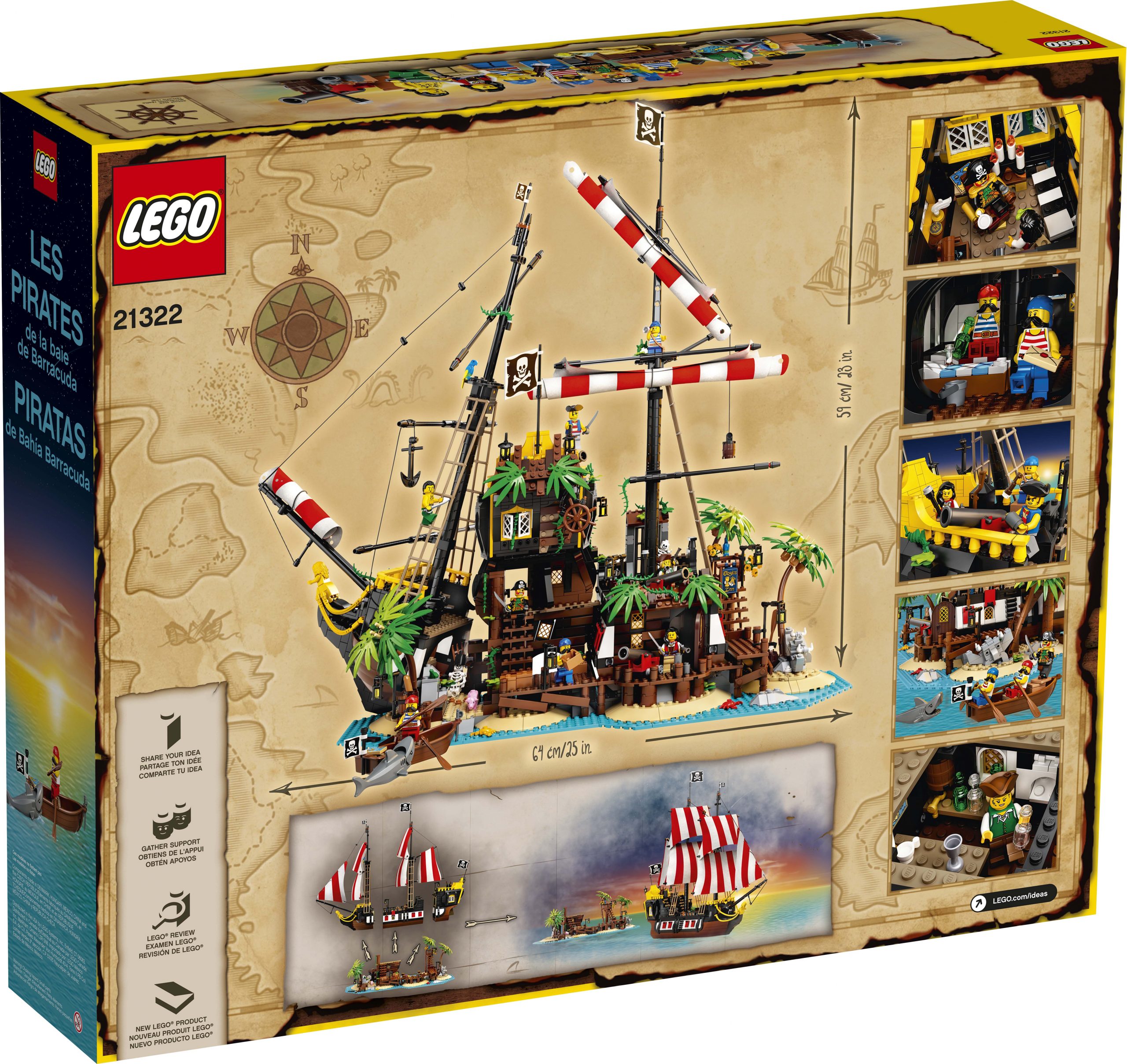 Lego Container Barrel Treasure Chest Lot Of 24 Pieces Pirate Castle 