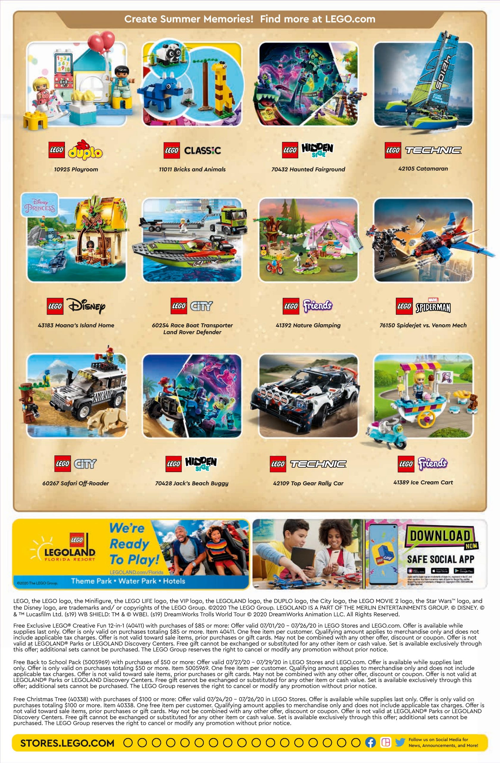 LEGO July 2020 Store Calendar Promotions & Events - The Brick Fan