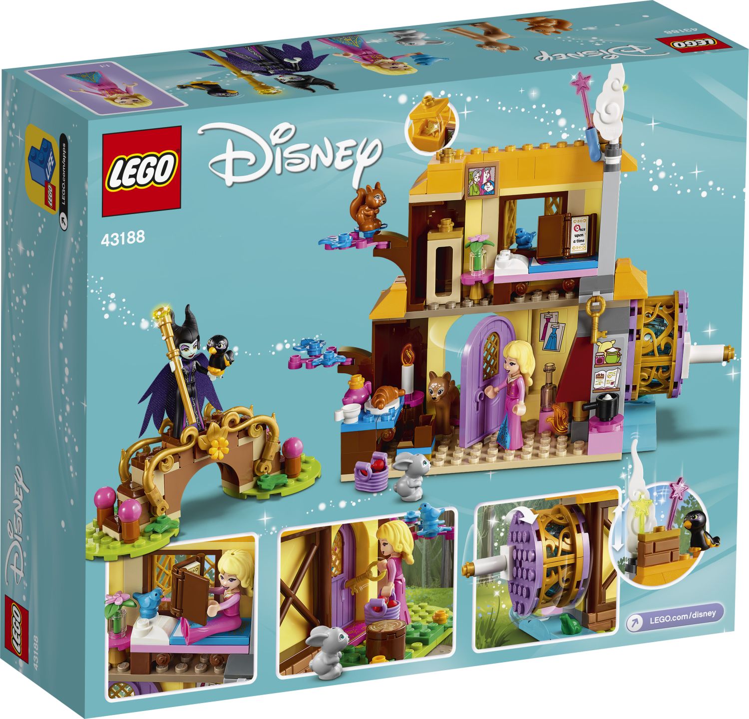 LEGO Disney Princess Auroras Forest Cottage 43188 2