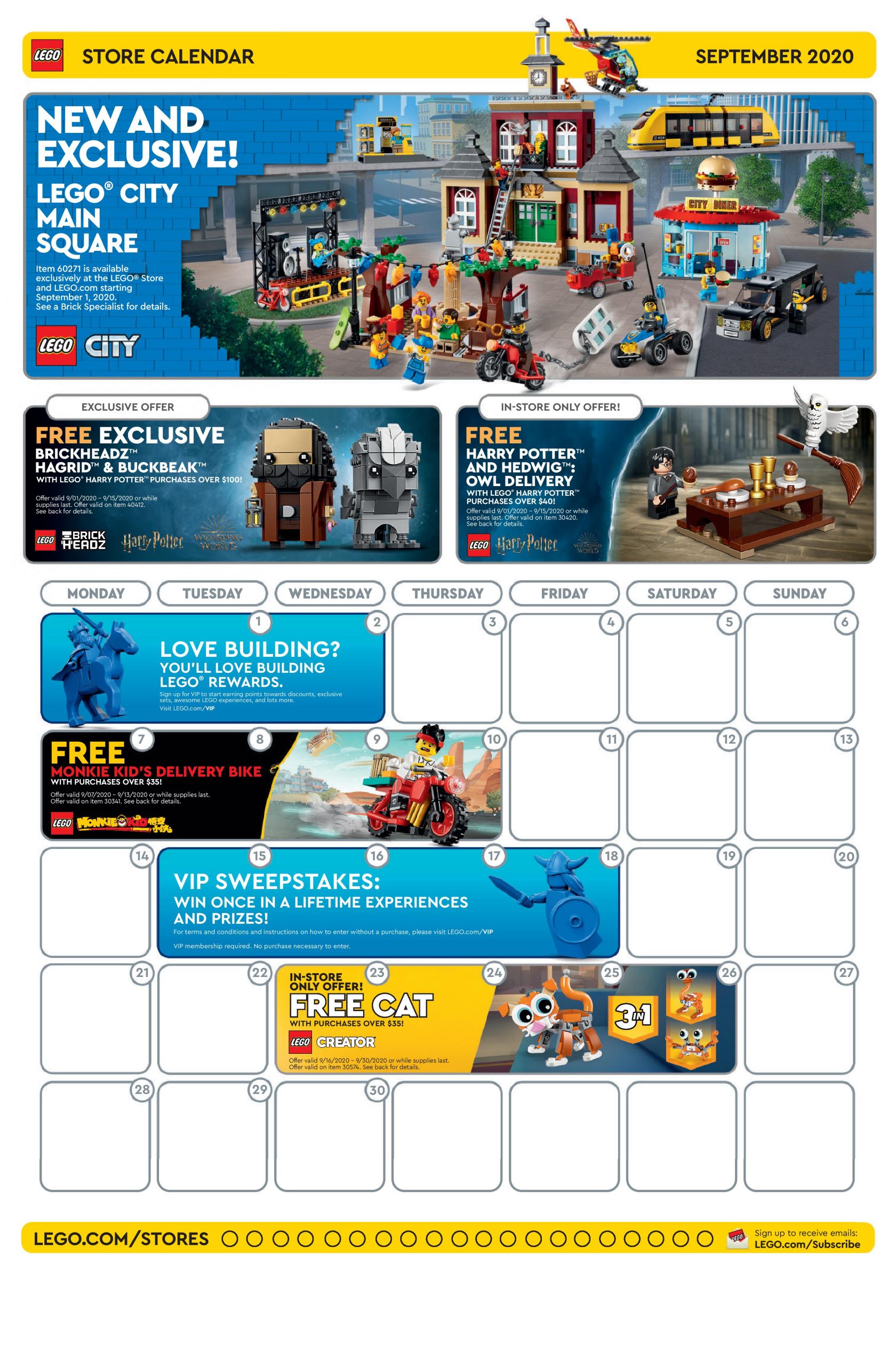 Lego Calendar September 2021 | Calendar Page