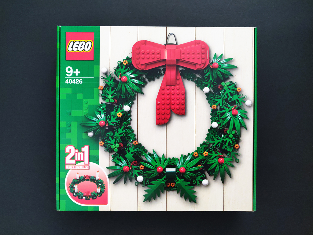 Brick Builder Wreath x2 Works w LEGO Christmas DIY Holiday Gift Idea ThinkGeek 