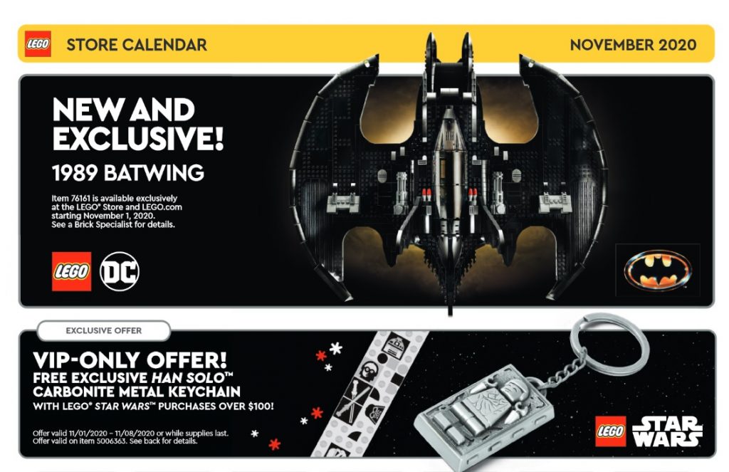 LEGO November 2020 Store Calendar Promotions & Events The Brick Fan