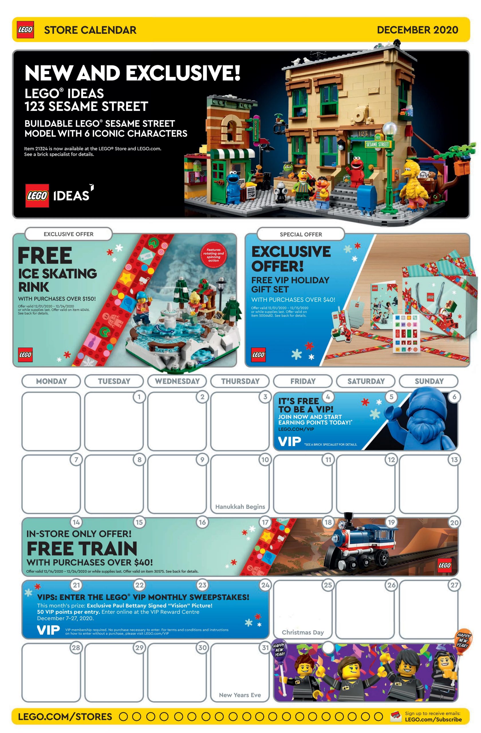 LEGO Store Calendar Promotions & Events - Brick