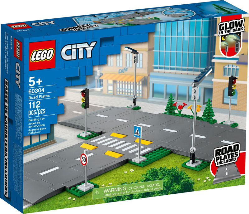 Self Adhesive Straight Only Cycle Lanes for Lego City Road Plates 60236 60237 