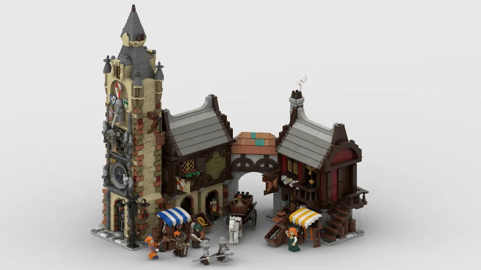 LEGO Ideas Medieval Marketplace Achieves 10,000 Supporters - The Brick Fan