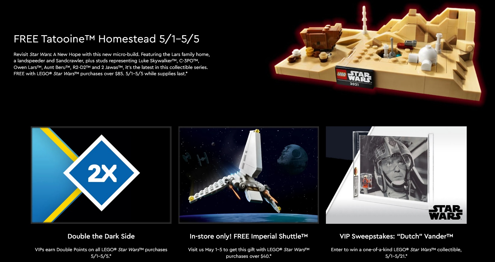 LEGO Star Wars 2021 May the 4th Promotions Revealed