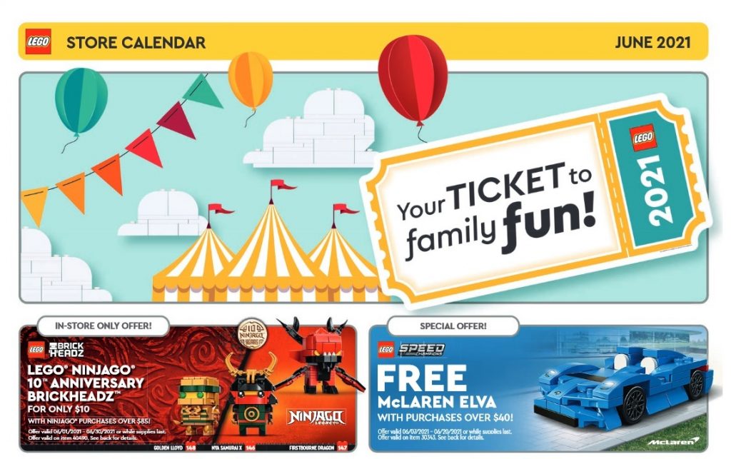 LEGO June 2021 Store Calendar Promotions & Events The Brick Fan