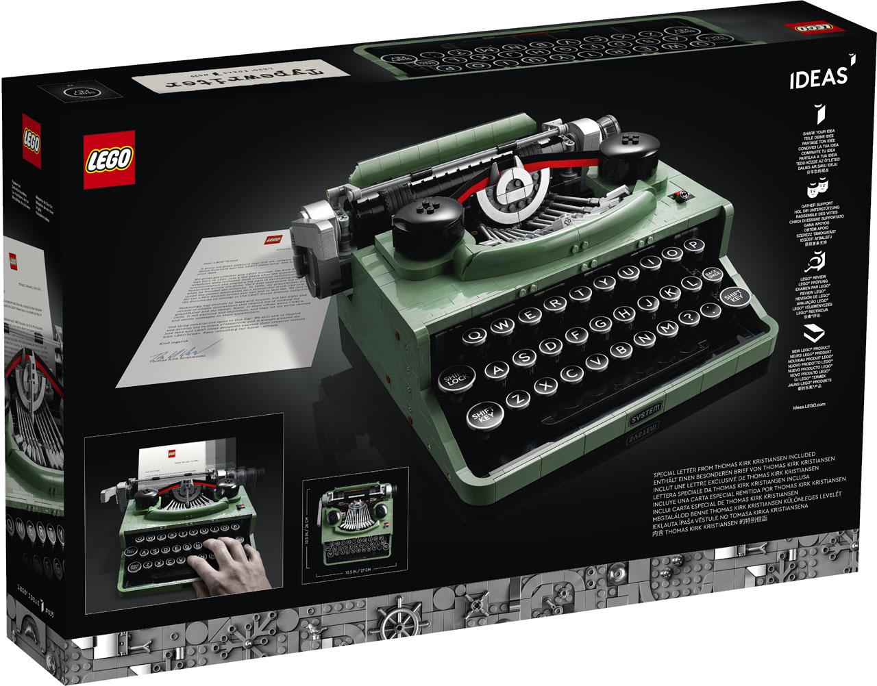 LEGO Ideas Typewriter (21327) Officially Announced - The Brick Fan