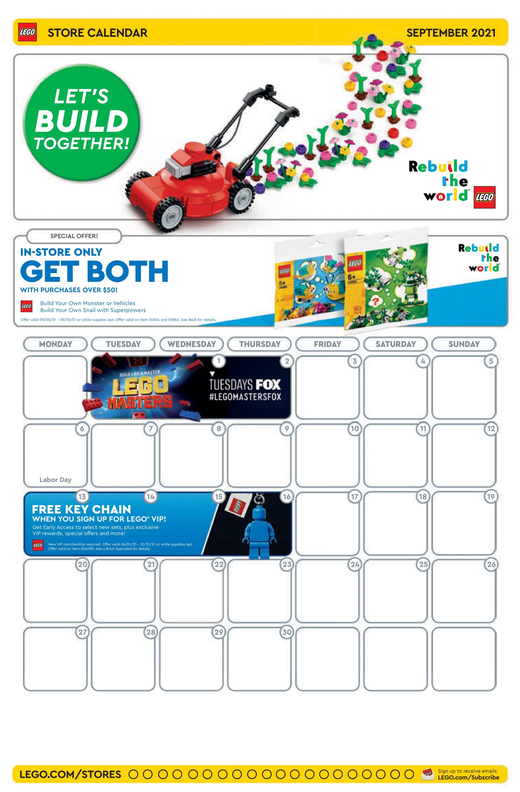 Lego August 2022 Calendar Lego September 2021 Store Calendar Promotions And Events - The Brick Fan