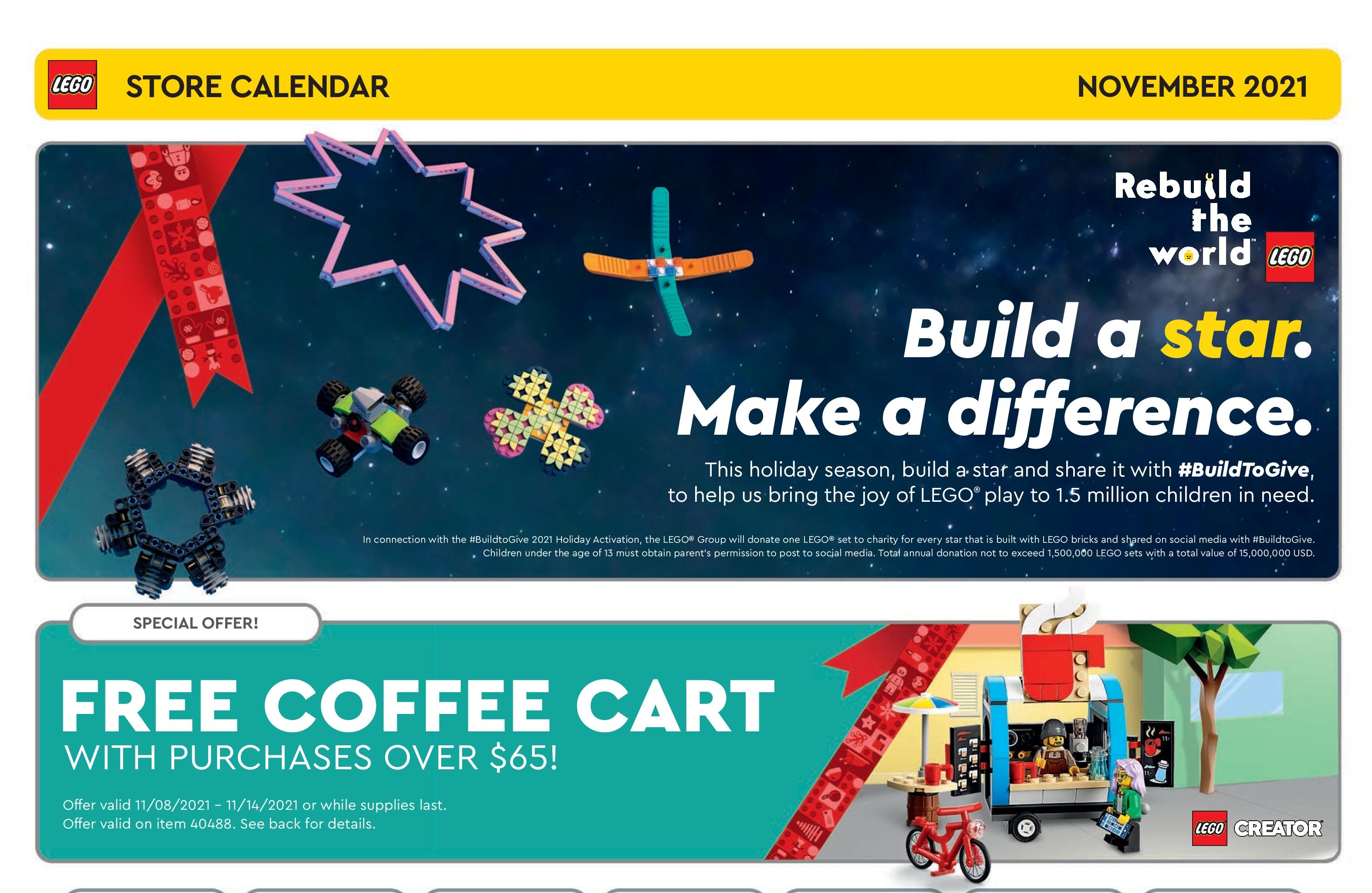 LEGO 2021 Store Calendar Promotions & Events - Brick Fan