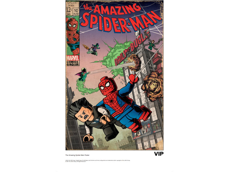 pubertet Studerende møbel LEGO Spider-Man Comic Print (5007043) Now Available in VIP Rewards Center -  The Brick Fan