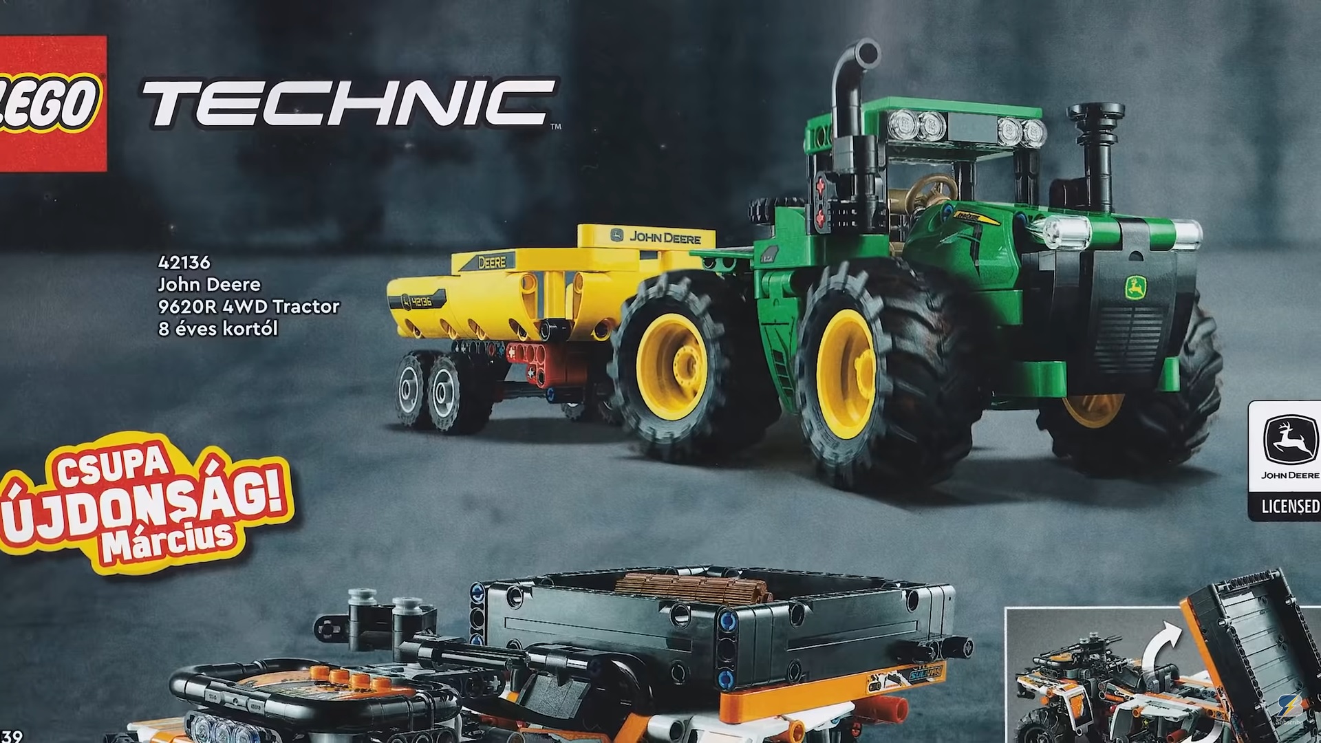 LEGO Technic John Deere 9620R 4WD Tractor (42136) Revealed - The Brick Fan