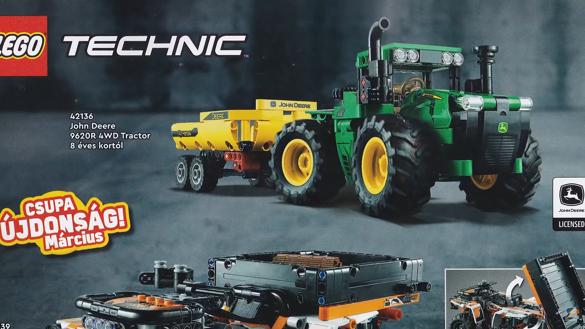 LEGO Technic John Deere 9620R 4WD Tractor 42136 Building Set