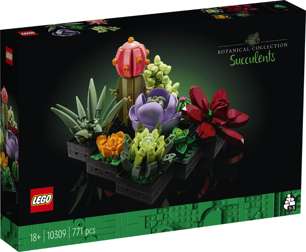 LEGO Botanical Collection Succulents (10309) and Orchid (10311