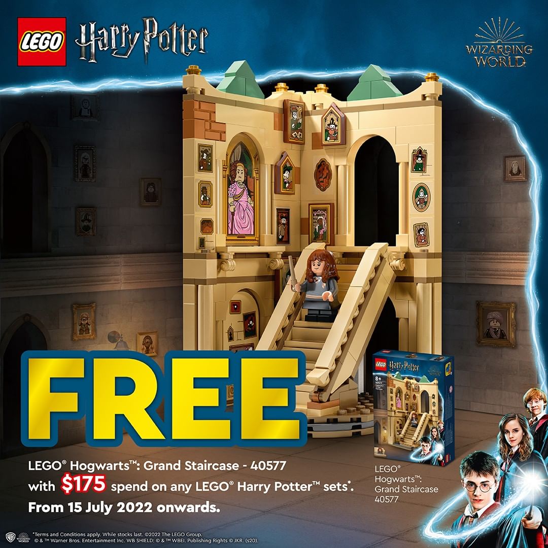LEGO 40577 Hogwarts Grand Staircase gift with purchase (GWP) now available! - Jay's Brick Blog
