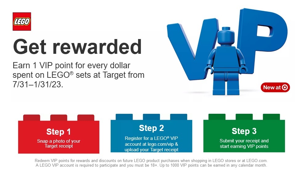 bundet Ofte talt Fortløbende LEGO VIP Points Now Live at Target - The Brick Fan