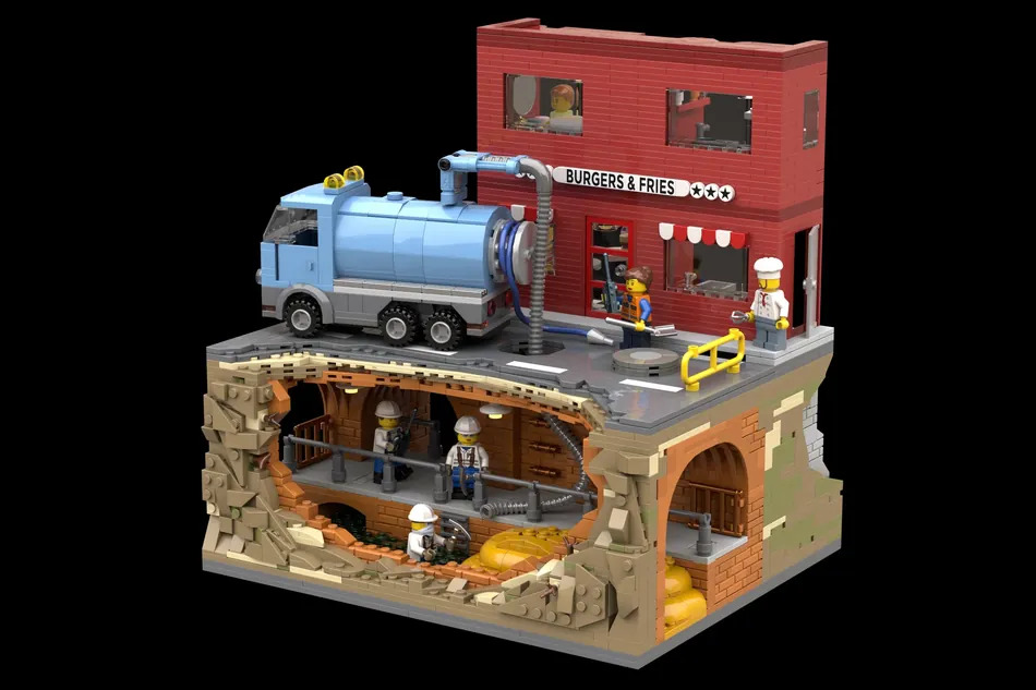 LEGO Ideas Sewer Heroes: Fighting the Fatberg Achieves 10000 Supporters