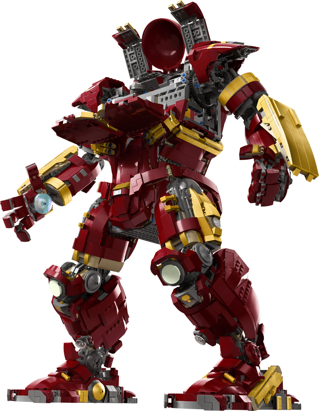 Suit up with this incredible Lego Marvel Hulkbuster set