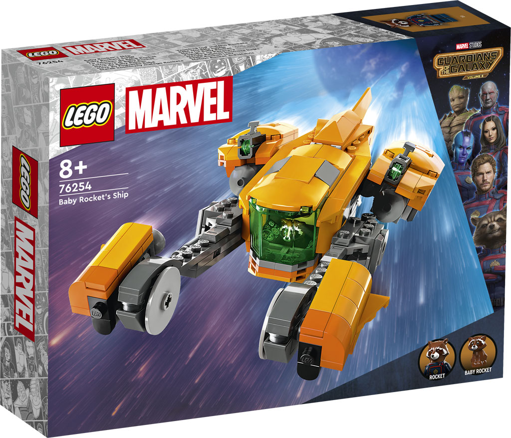 Review LEGO Marvel 76254 Baby Rocket's Ship - HelloBricks