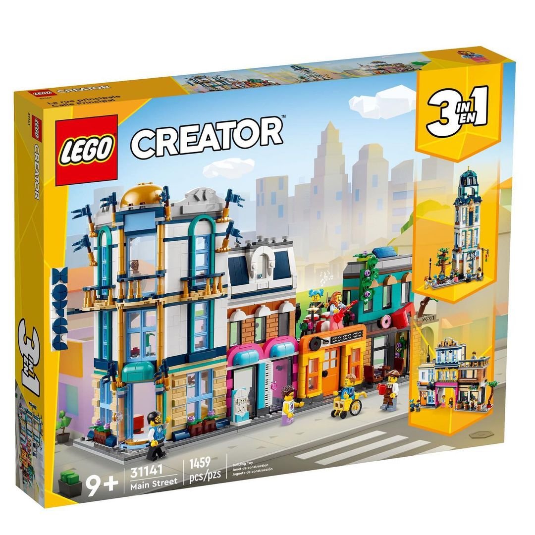 Creator 3-in-1 Summer 2023 Main Street (31141) and Space Roller Coaster (31142) Revealed - The Brick Fan