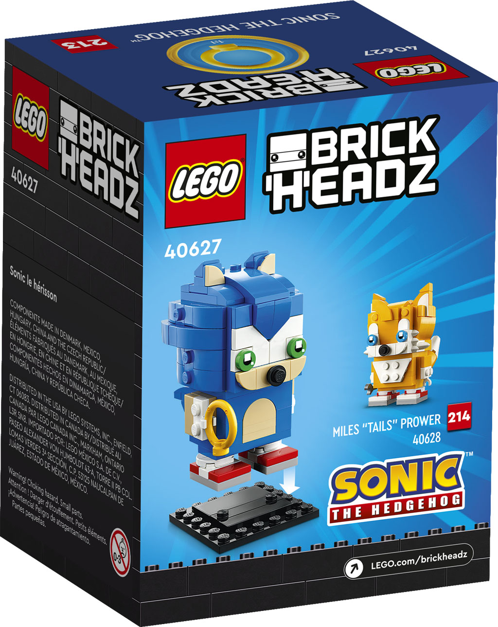 ▻ New LEGO BrickHeadz 2023 releases: 40627 Sonic the Hedgehog and