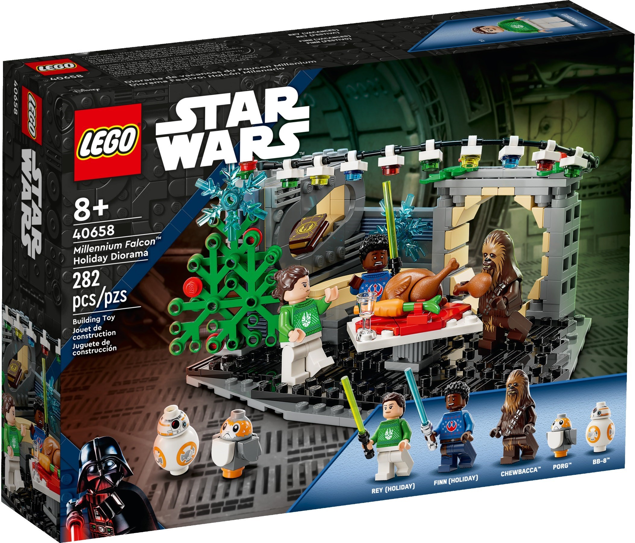 LEGO Star Wars Millennium Falcon Holiday Diorama (40658) Revealed