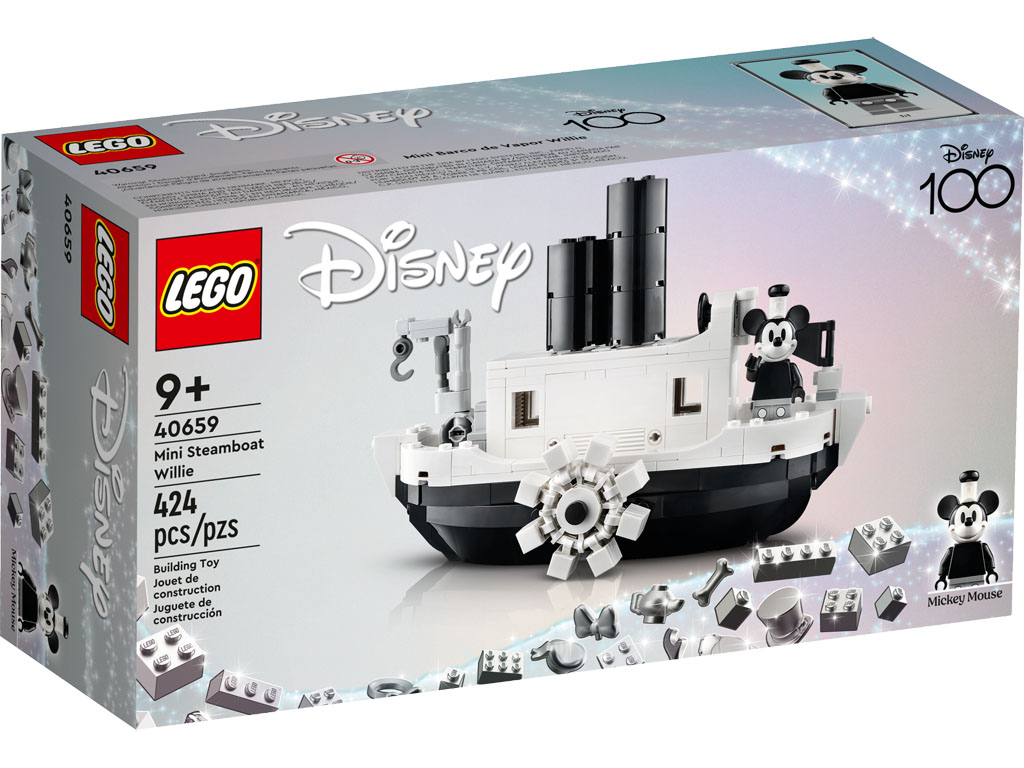 LEGO Disney 100 Mini Steamboat Willie (40659) GWP Official Images - The  Brick Fan