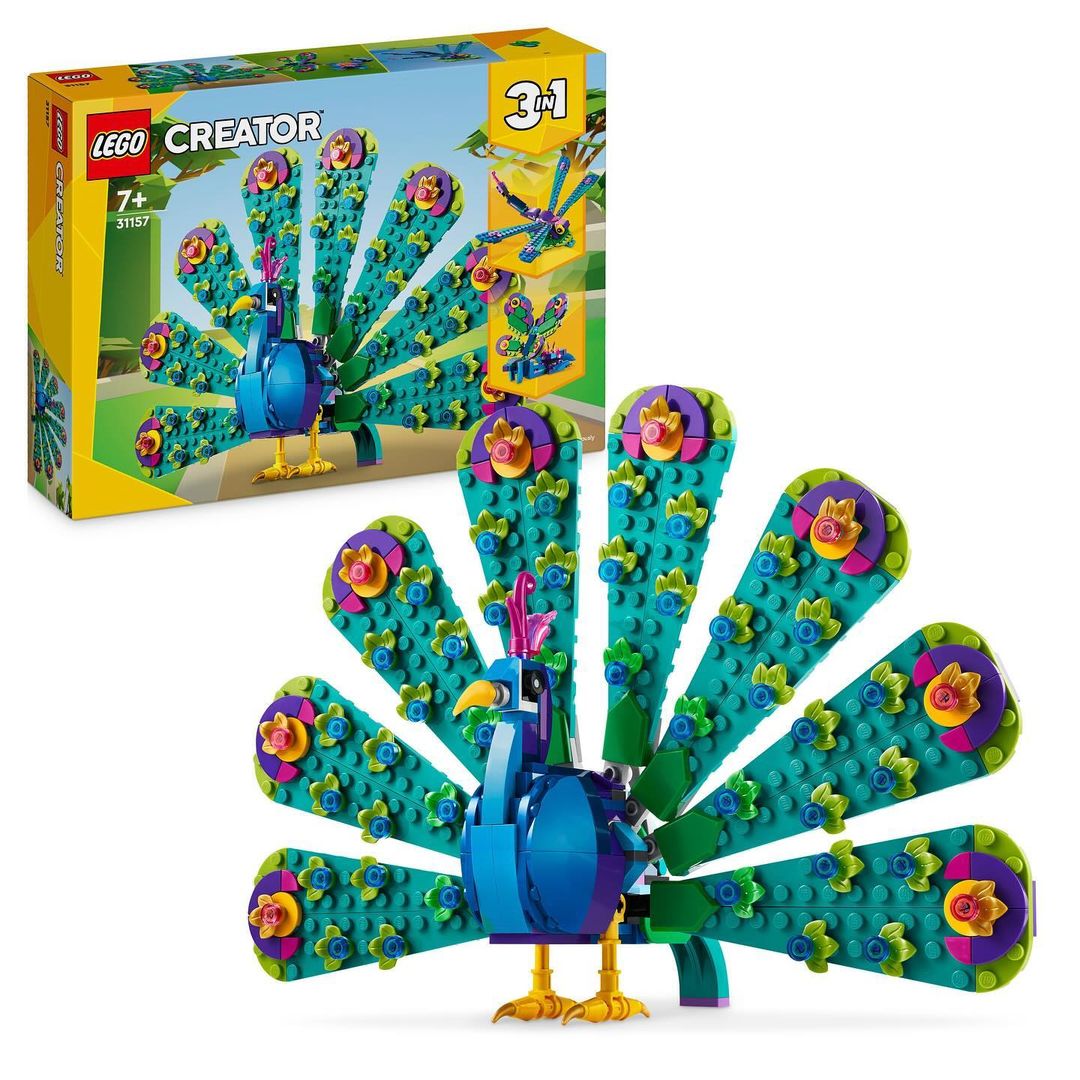 LEGO Creator 3 In 1 Exotic Peacock 31157
