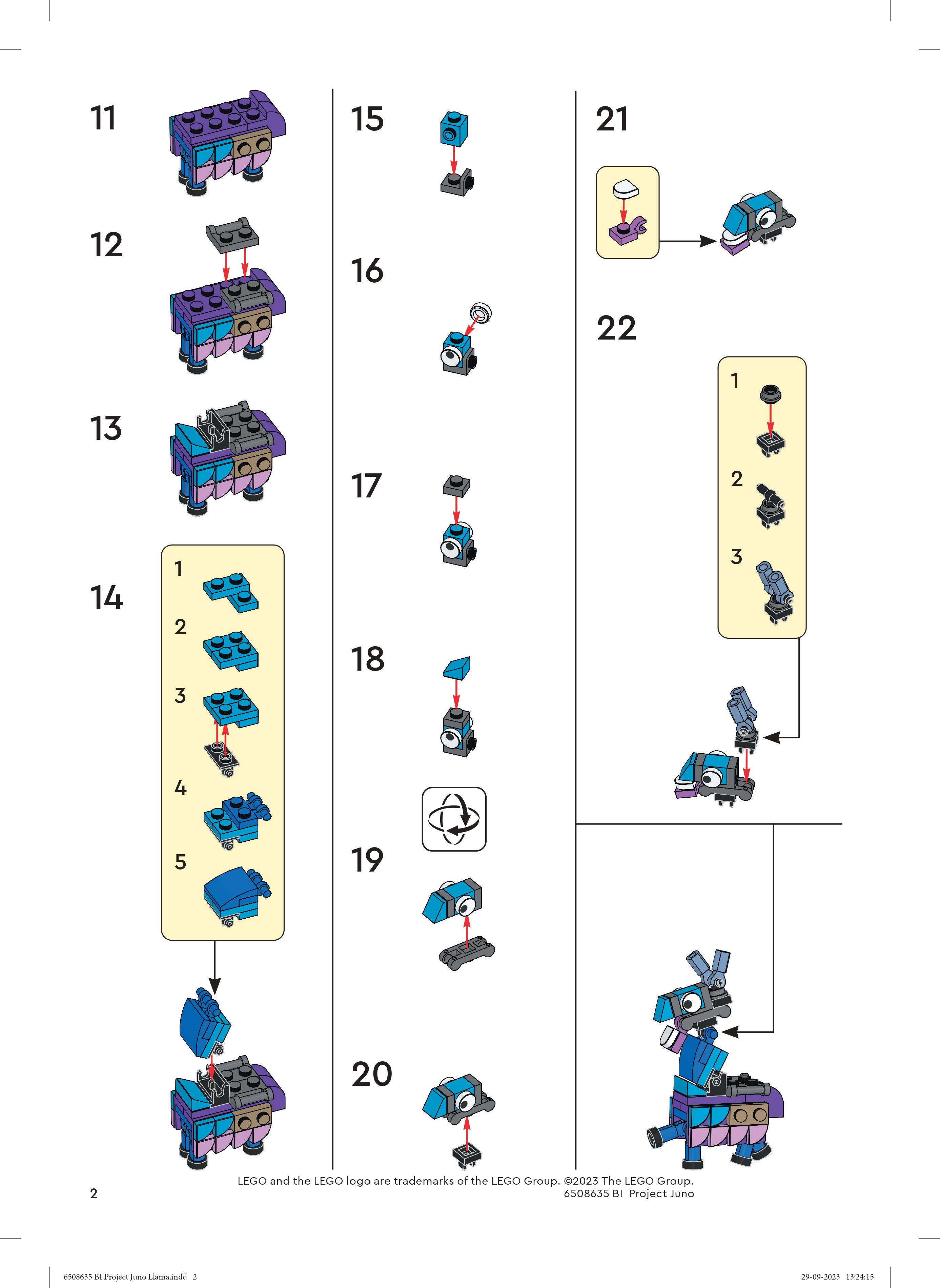 ▻ LEGO Fortnite 5008257 Llama: las instrucciones están disponibles en línea  en Epic Games - HOTH BRICKS