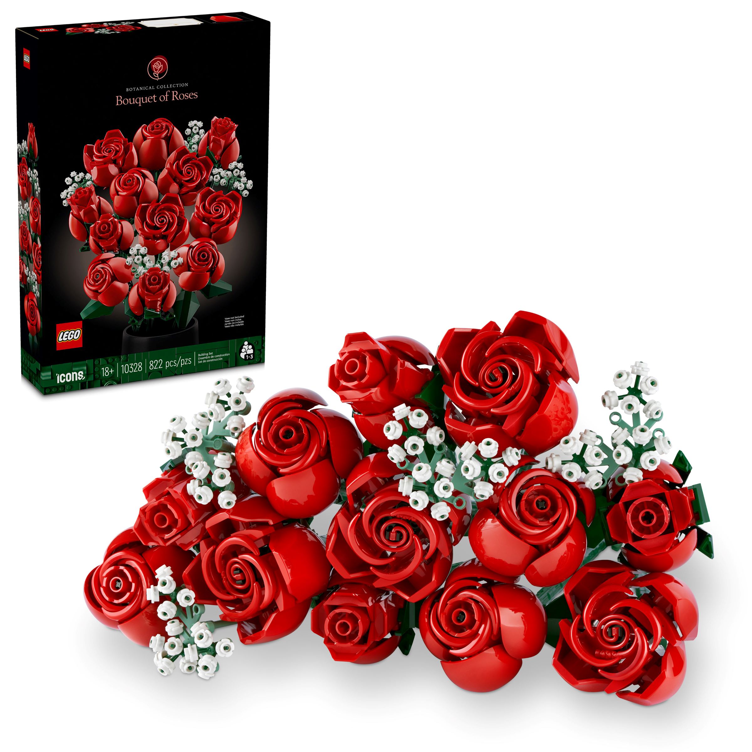 LEGO Icons Botanical Collection 10328 Bouquet of Roses Officially Revealed