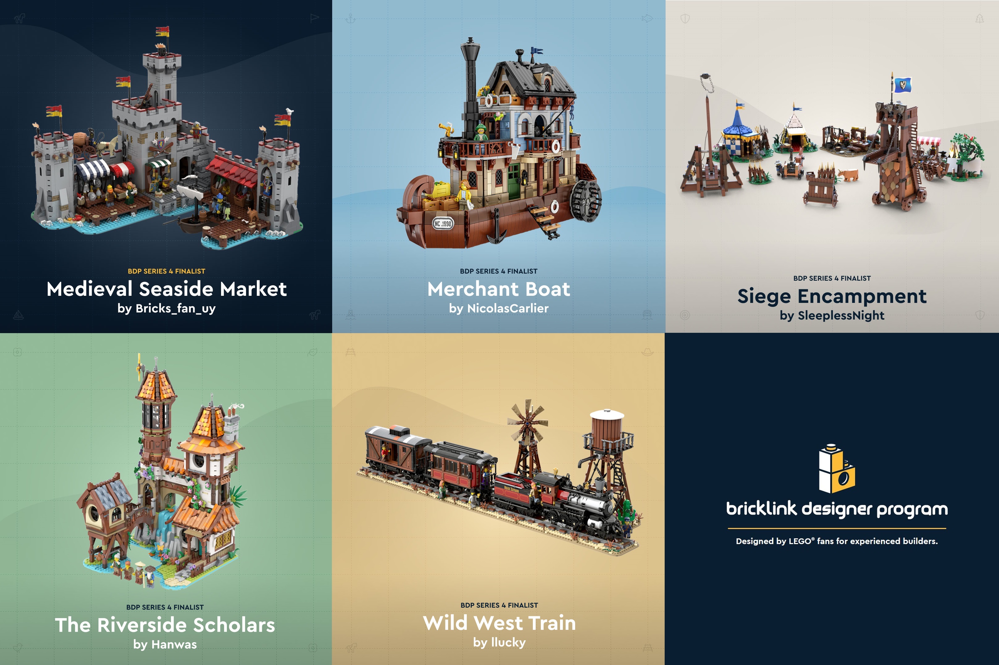 BrickLink Designer Program Series 4 Finalists