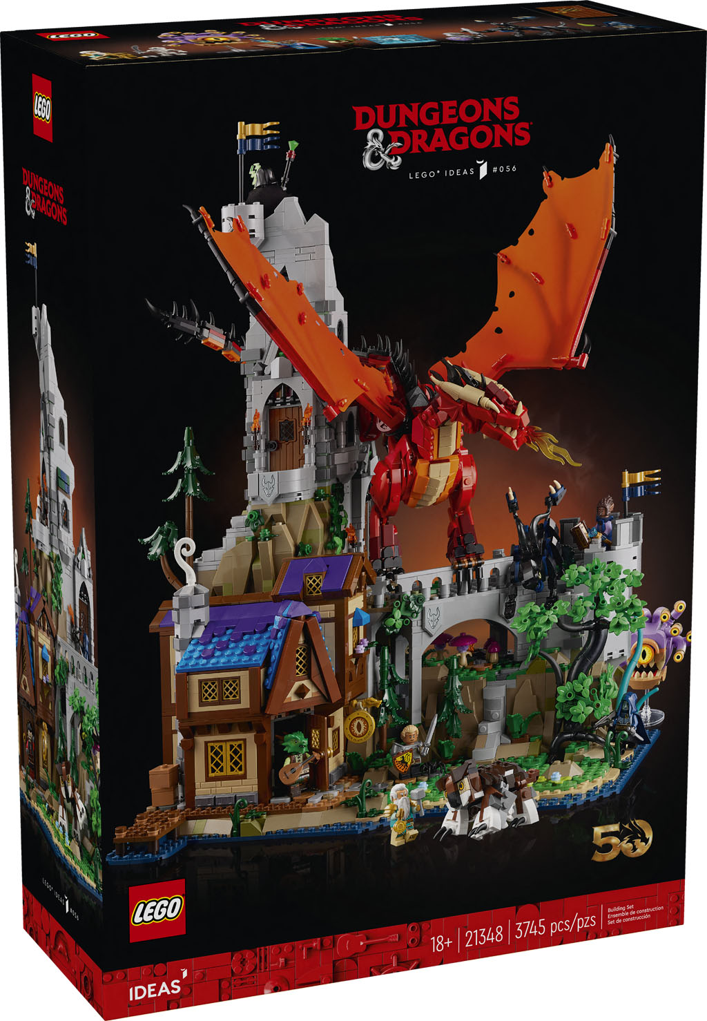 LEGO Ideas Dungeons Dragons Red Dragons Tale 21348