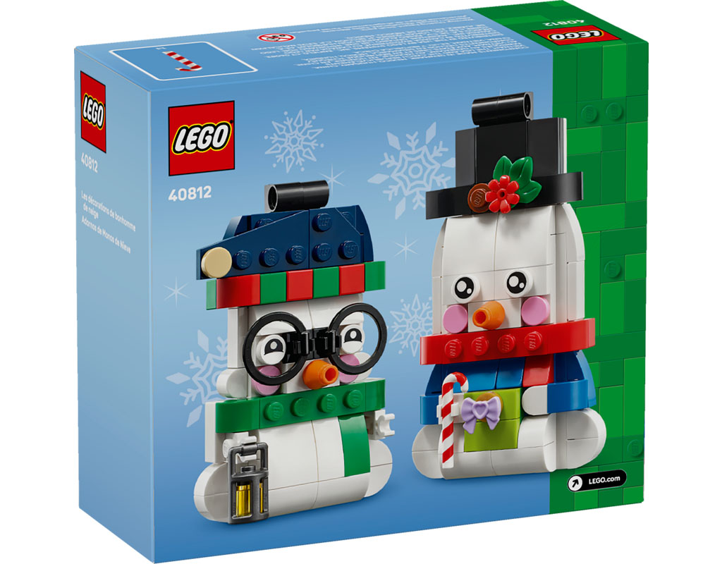 LEGO Iconic Seasonal Snowman Ornaments 40812 2