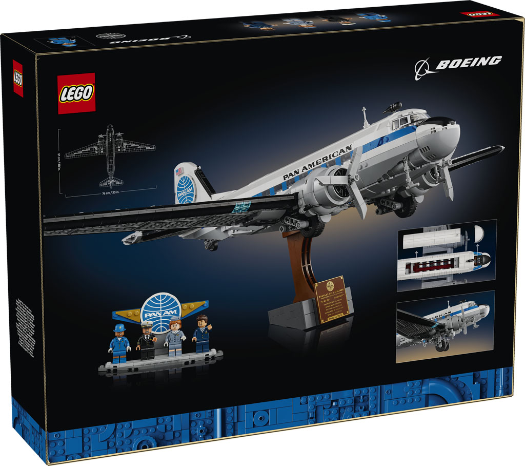 LEGO Icons Douglas DC%E2%80%913 PAN AM Airliner 11378 2