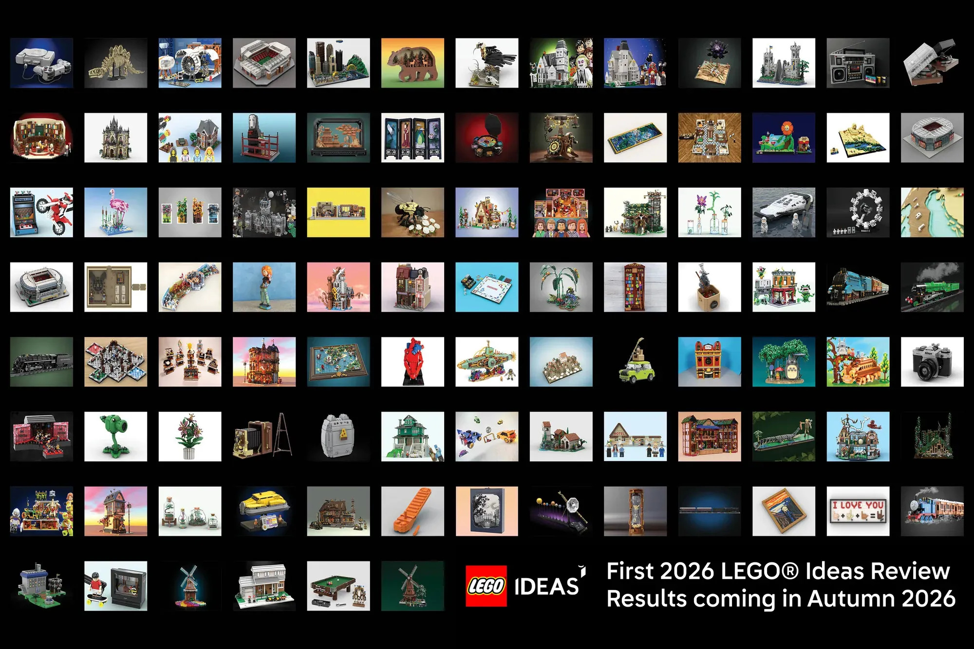 97 Projects Qualify for LEGO Ideas First 2026 Review Stage