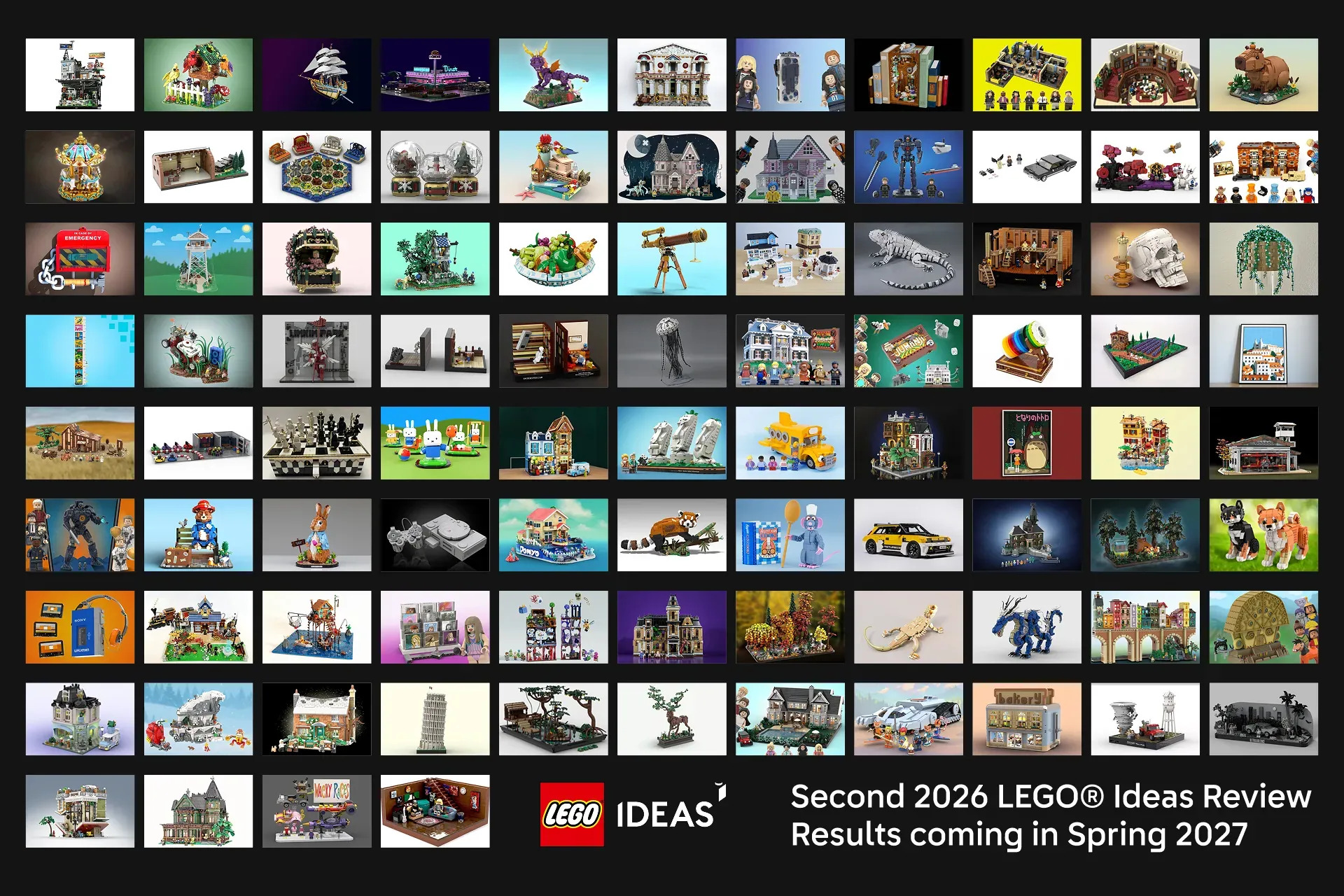 92 Projects Qualified for LEGO Ideas Second 2026 Review Stage